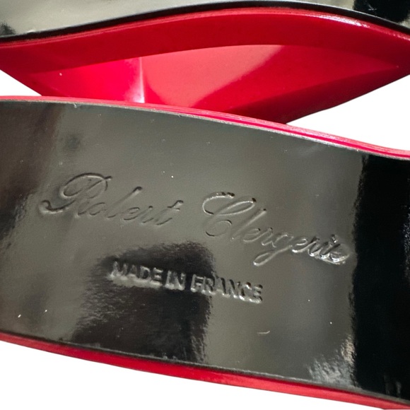 Robert Clergerie Paris Sandals Black Patent Women’s - Picture 17 of 17